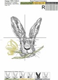 Easter Bunny Digital Embroidery Design - 5 sizes