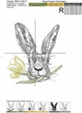 Easter Bunny Digital Embroidery Design - 5 sizes