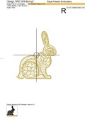 Easter Bunny with Egg Machine Embroidery Designs - 3 sizes