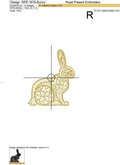 Easter Bunny with Egg Machine Embroidery Designs - 3 sizes