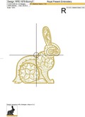 Easter Bunny with Egg Machine Embroidery Designs - 3 sizes