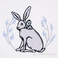 Easter Bunny with a bow - 2 sizes