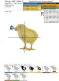 Easter Chick Machine Embroidery Design Set - 2 Sizes