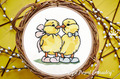 Easter Chickens with Bows Machine Embroidery Design - 3 sizes
