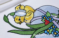 Easter Chickens with Snowdrops Machine Embroidery Design - 3 sizes