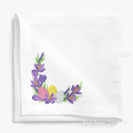 Easter Crocuses Corner Machine Embroidery Design - 5 sizes