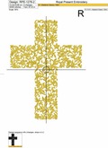 Easter Cross machine embroidery design - 3 sizes