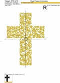 Easter Cross machine embroidery design - 3 sizes