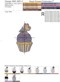 Easter Cupcake with Butterfly - 2 sizes