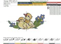 Easter Ducklings with Flowers Machine Embroidery Design - 3 sizes