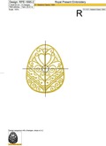 Easter Egg Embroidery Design - 3 sizes