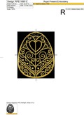 Easter Egg Embroidery Design - 3 sizes