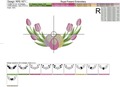 Easter​ Eggs with Tulips Machine embroidery design - 4 sizes