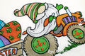 Easter Gnome on a tractor Machine Embroidery Design - 5 sizes