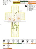 Easter Religious Cross Machine Embroidery Design