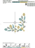 Easter Willow Corners Machine Embroidery Designs - 2 sizes
