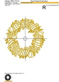 Easter Wreath machine embroidery design - 5 sizes