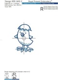 Easter chicken contour - 2 sizes