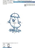 Easter chicken contour - 2 sizes