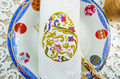 Easter egg with floral ornament