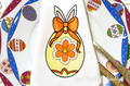 Easter egg with flower Machine Embroidery Design - 3 sizes