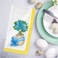 Easter egg with forget-me-not flowers - 3 sizes