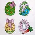 Easter eggs Set of Machine Embroidery Designs