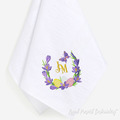 Easter wreath with crocuses Machine Embroidery Design - 4 sizes