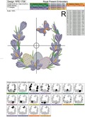 Easter wreath with crocuses Machine Embroidery Design - 4 sizes