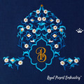 Eastern Blank Monogram Machine Embroidery Design - 4 sizes