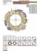 Elderberry wreath Machine Embroidery Design - 2 sizes