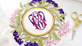 Elderberry wreath Machine Embroidery Design - 2 sizes
