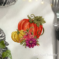 Elegant Pumpkins Machine Embroidery Design - 6 sizes