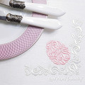 Elegant corner with Easter egg Embroidery Design - 4 sizes