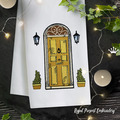English House front door Machine Embroidery Design - 4 sizes