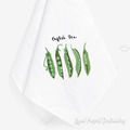 English Pea pods machine embroidery design - 4 sizes