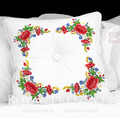 Estonian Ethnic flowers machine embroidery design - 3 sizes