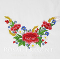 Estonian Ethnic flowers machine embroidery design - 3 sizes