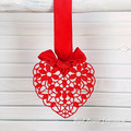 FSL Red Lace Heart Machine Embroidery Design