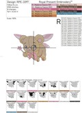 Fairy Teddy Bear Girl machine embroidery design - 4 sizes