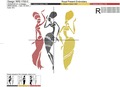 Fashion African Girls Machine Embroidery Design - 6 sizes