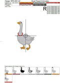Fashionable Geese Machine Embroidery Designs