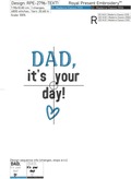 Father's Day Machine Embroidery Design - 5 sizes