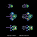 Feather buttonholes Machine Embroidery Designs