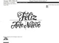 Feliz Año Nuevo Machine Embroidery Design - 2 sizes