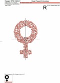 Female and Male symbols Machine Embroidery Designs