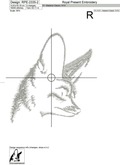 Fennec Fox  Machine Embroidery Design - 6 sizes