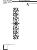 Filigree border machine embroidery design - 9 sizes