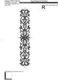 Filigree border machine embroidery design - 9 sizes