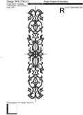 Filigree border machine embroidery design - 9 sizes